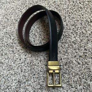 Ralph Lauren Reversible Black/Brown Bronze Belt 36